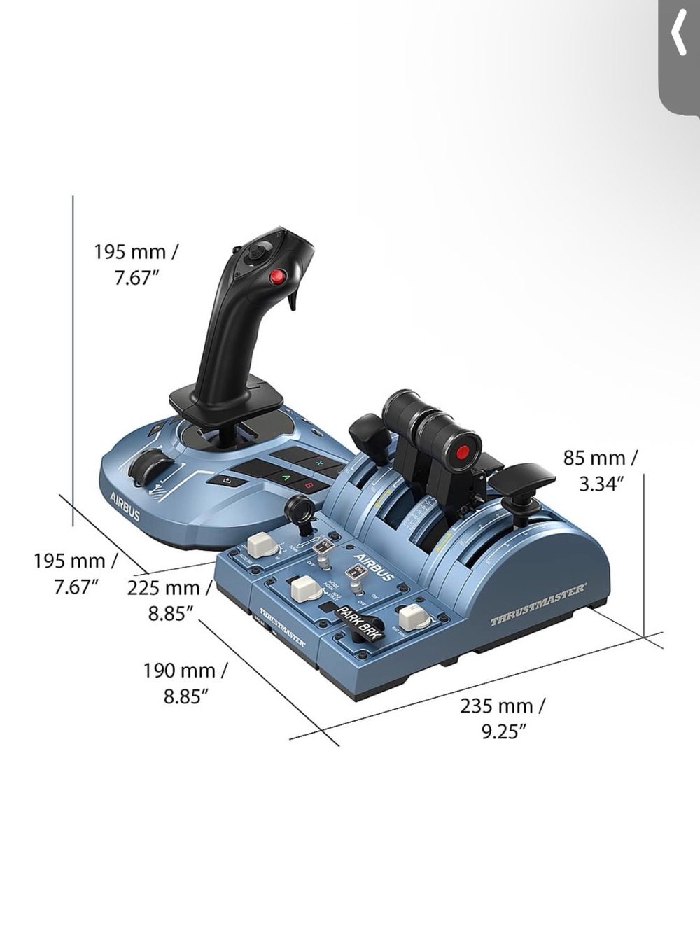 Thrustmaster Airbus Edition Flight Stick & Throttle Quadrant Set - Picture 5 of 12